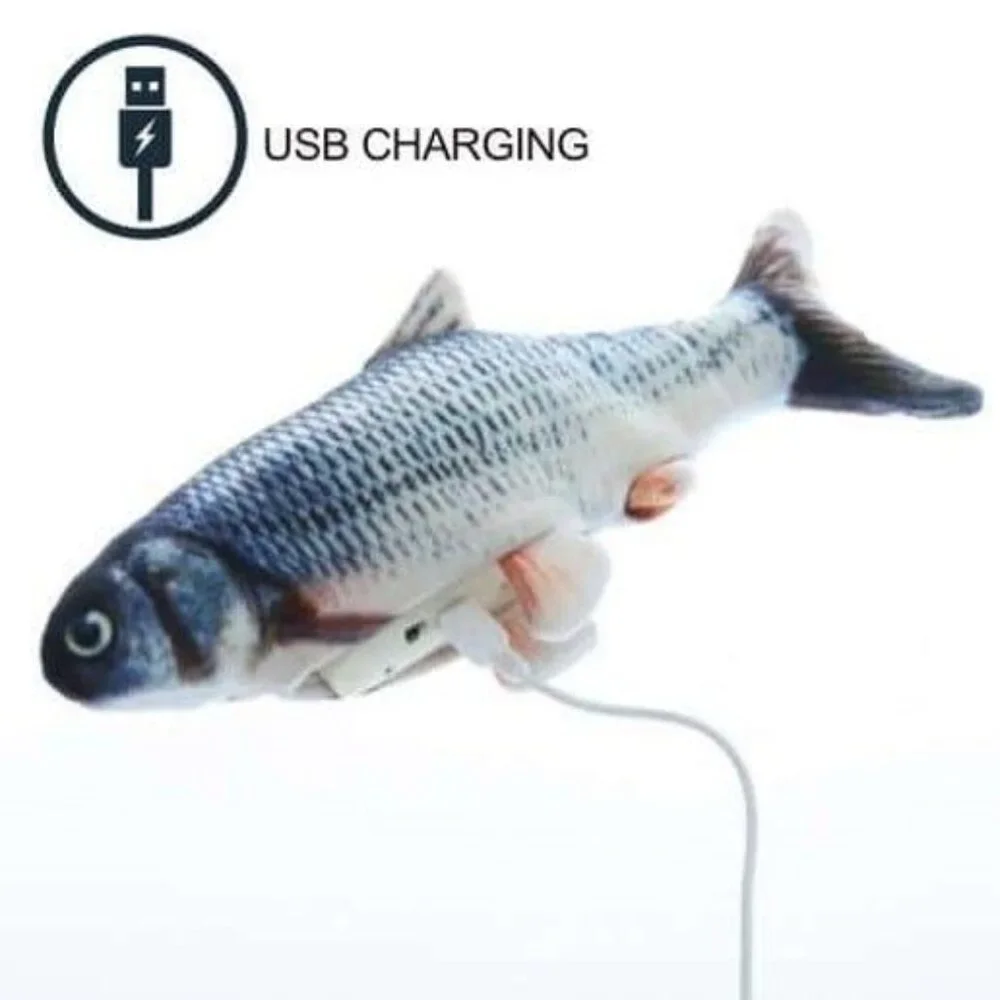Bouncy Fish Pet Toy For Cats and Dogs Rechargeable